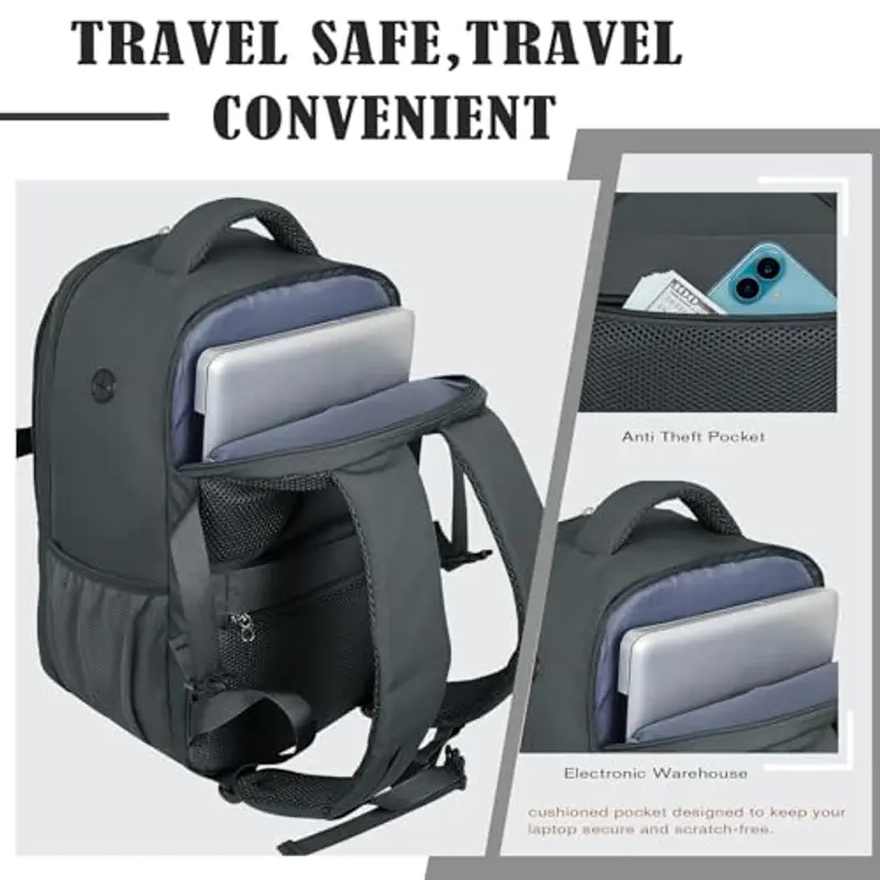 Hayayu Zaino da viaggio Grigio 1991502 miniatura 3