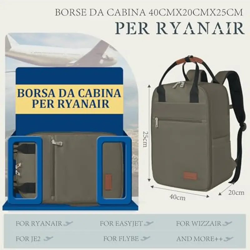 Hayayu Zaino da viaggio Uomo Marrone 1598905 miniatura 3