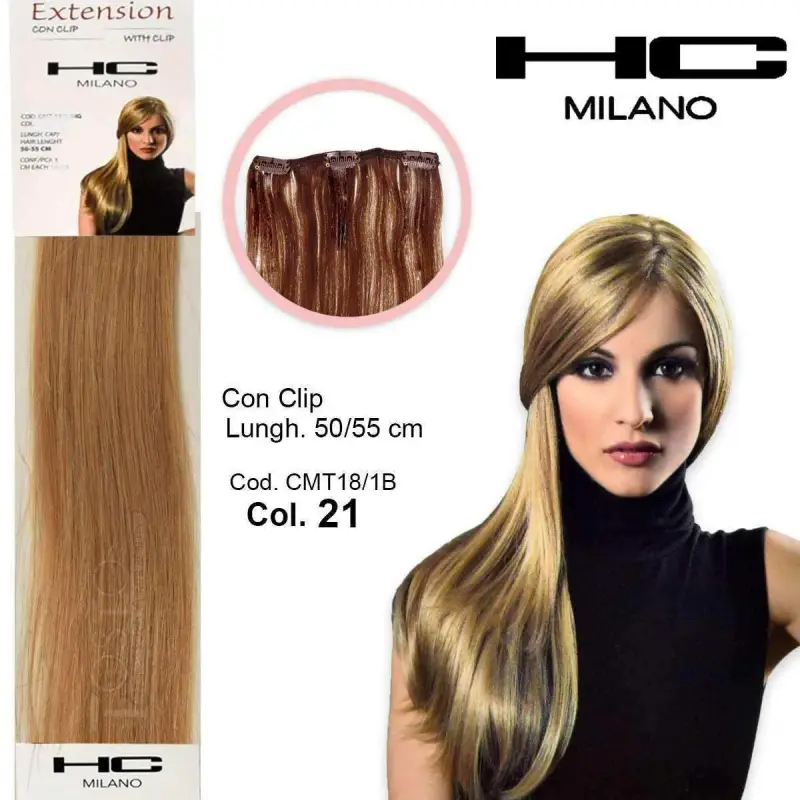 extension 3 clip no remy largh.14-16cm lungh.50cm col.21 biondo chiarissimo luminoso 9,32