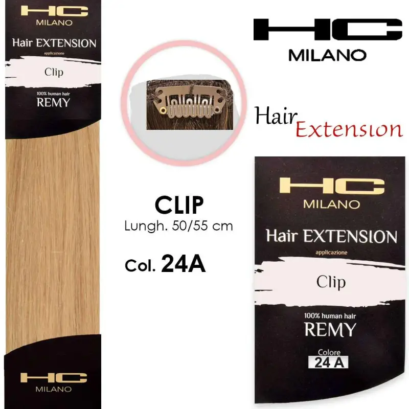 extension 3 clip remy largh.14-16cm lungh.50cm col.24/a