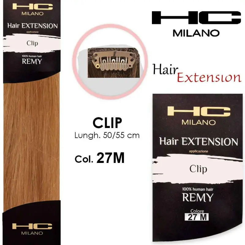 extension 3 clip remy largh.14-16cm lungh.50cm col.27m