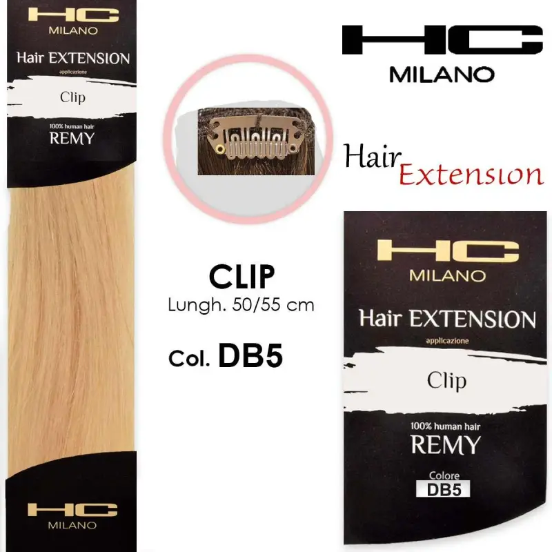 extension 3 clip remy largh.14-16cm lungh.50cm col.db5