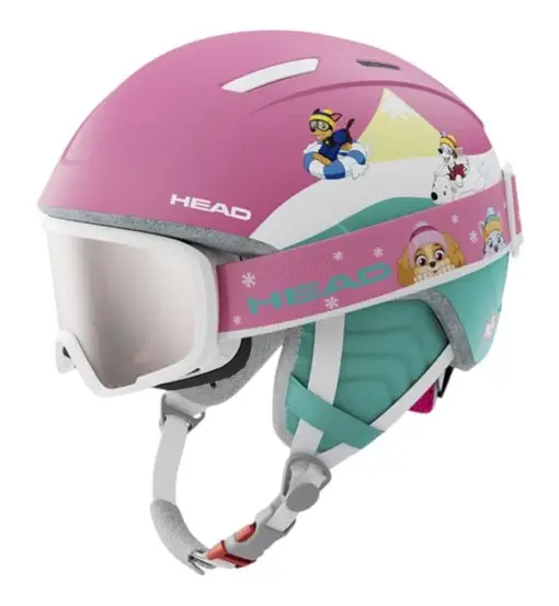 Maja Set Paw - casco + maschera da sci - bambina Pink