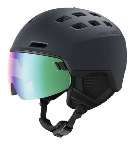 Radar Photo - casco da sci Black