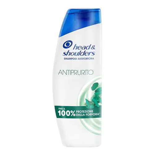 Head & Shoulders Shampoo Antiforfora Antiprurito 250ml per Uso Quotidiano. Fino al 100% di Protezione dalla Forfora.