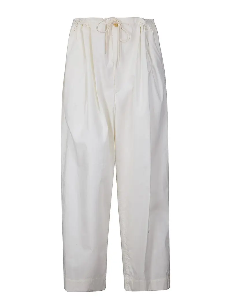 Pantaloni ricamati Beige