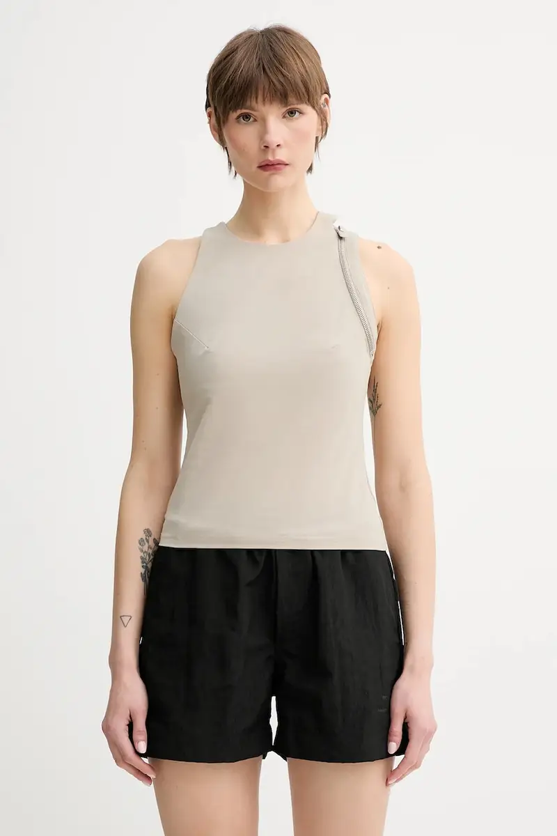 camicetta donna colore beige con applicazione SS25_W_13_077_ST18_CO