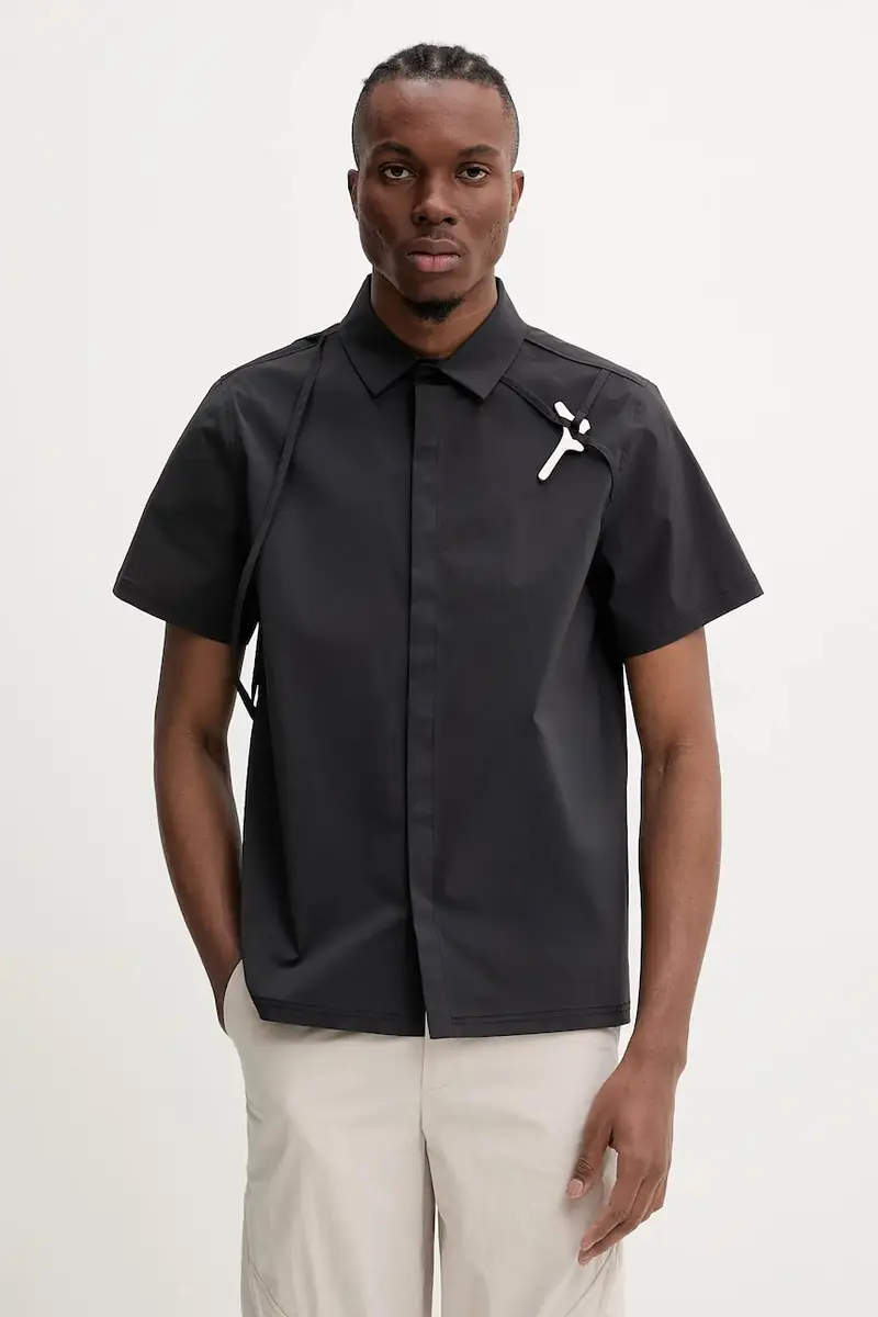 camicia uomo colore nero SS25_M_05_042_BLK01_CO