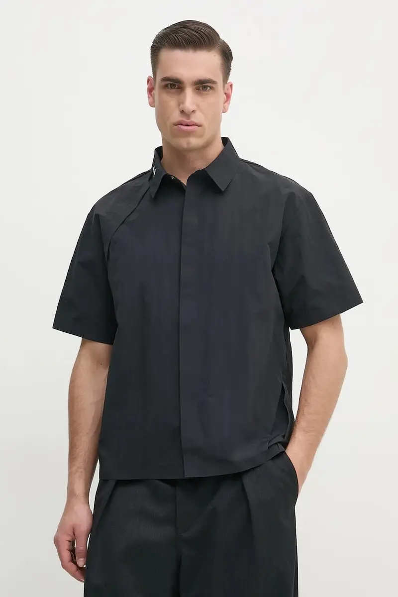 camicia uomo colore nero SS25_M_05_063_BLK01