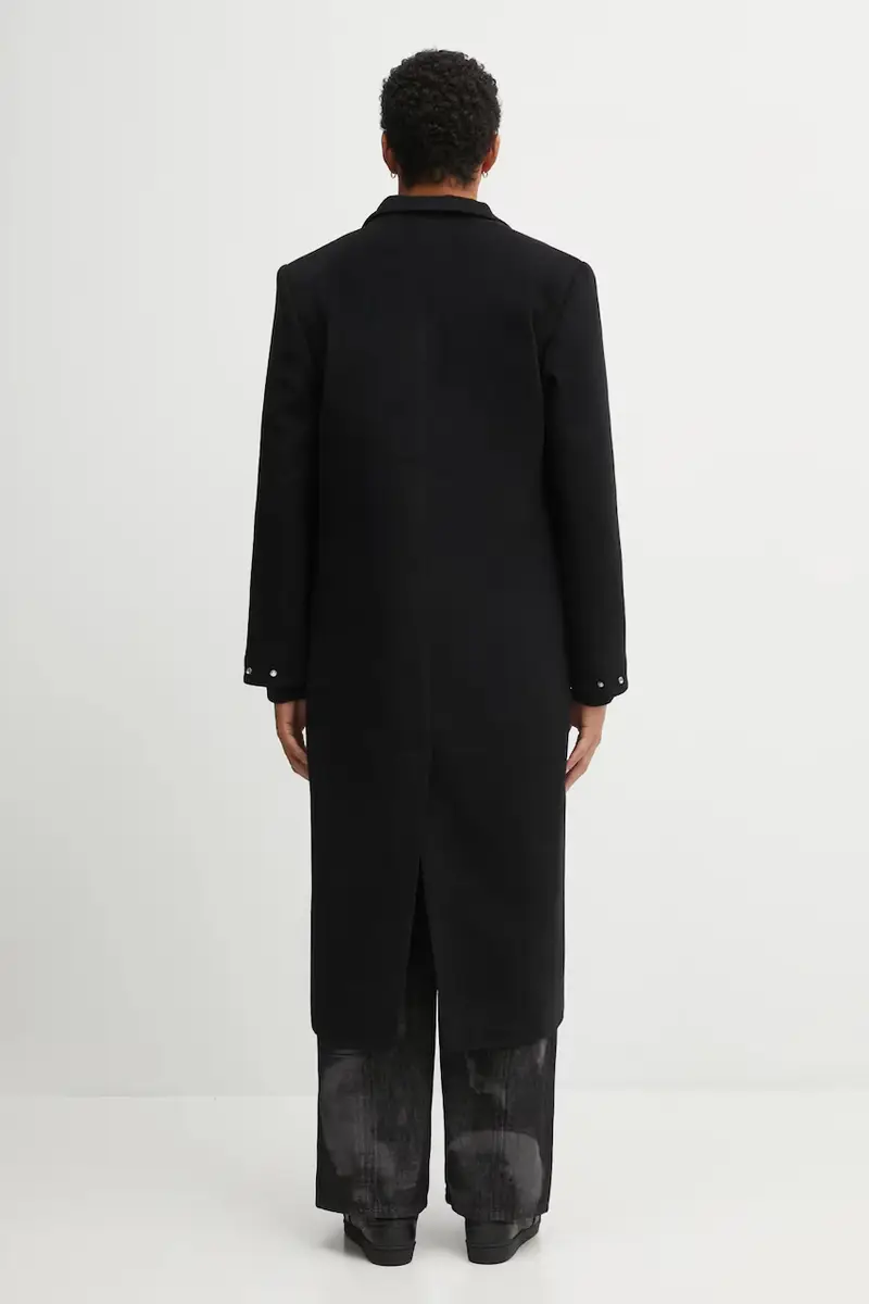 cappotto in lana colore nero AW25_M_01_013_BLK01 miniatura 3