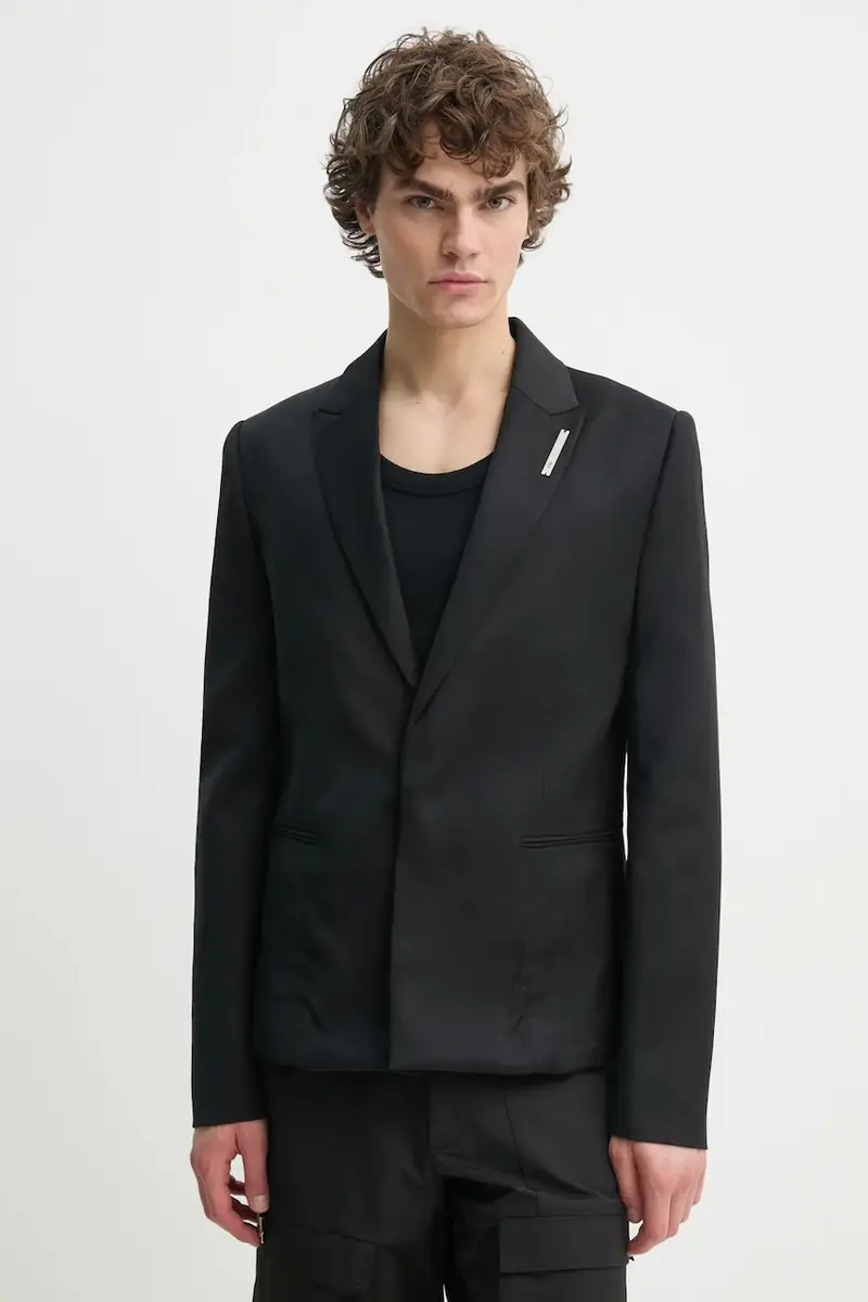 giacca in lana colore nero PRESS25_M_04_048_BLK01