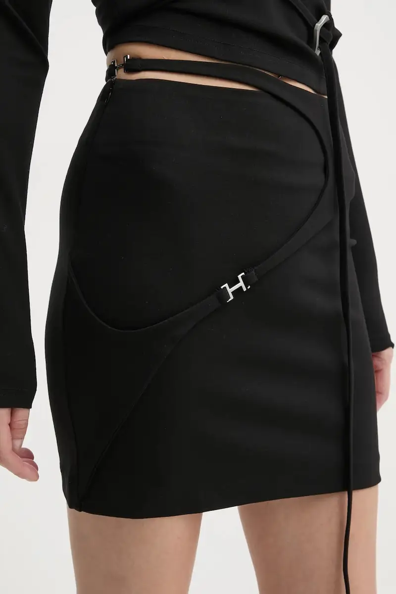 gonna colore nero AW24.W.12.042.BLK01