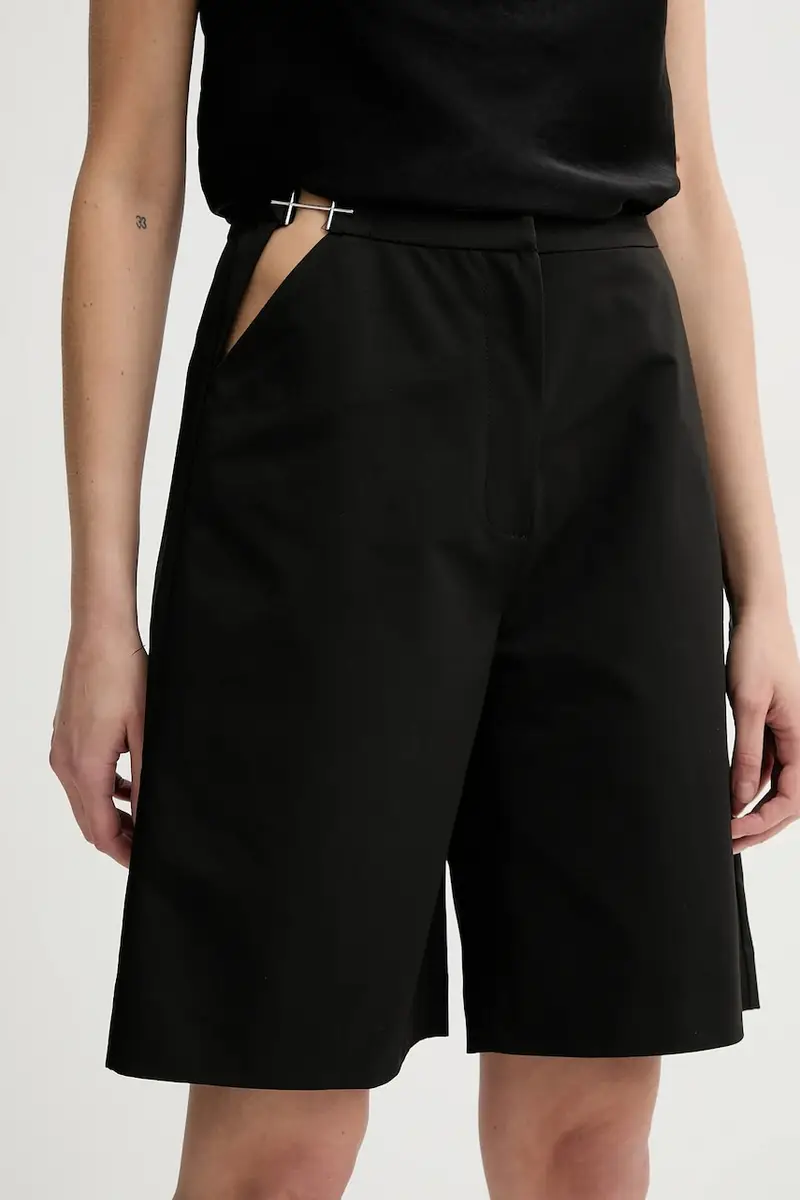 pantaloncini donna colore nero SS25_W_10_200_BLK01