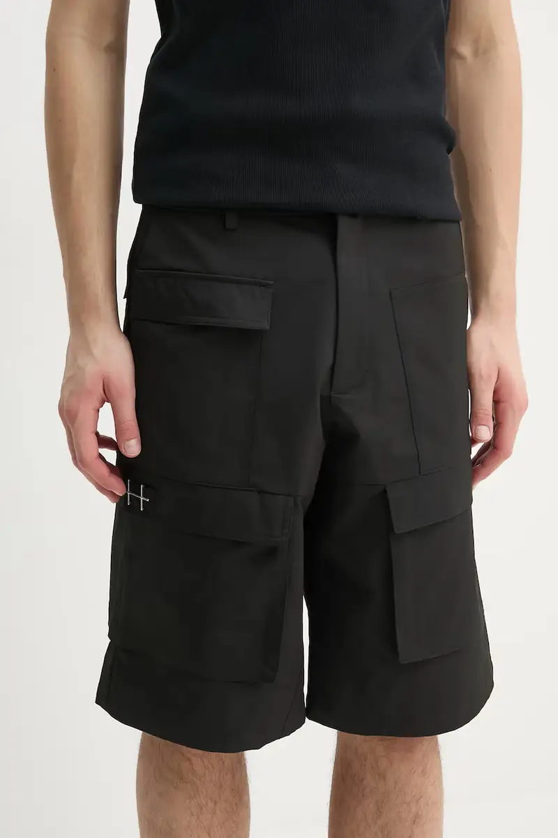 pantaloncini uomo colore nero PRESS25_M_10_163_BLK01_CO