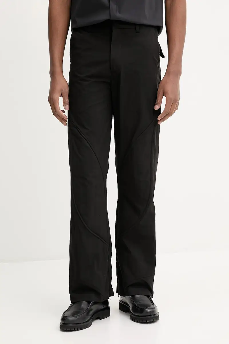 pantaloni colore nero SS25_10_108_BLK01_CO