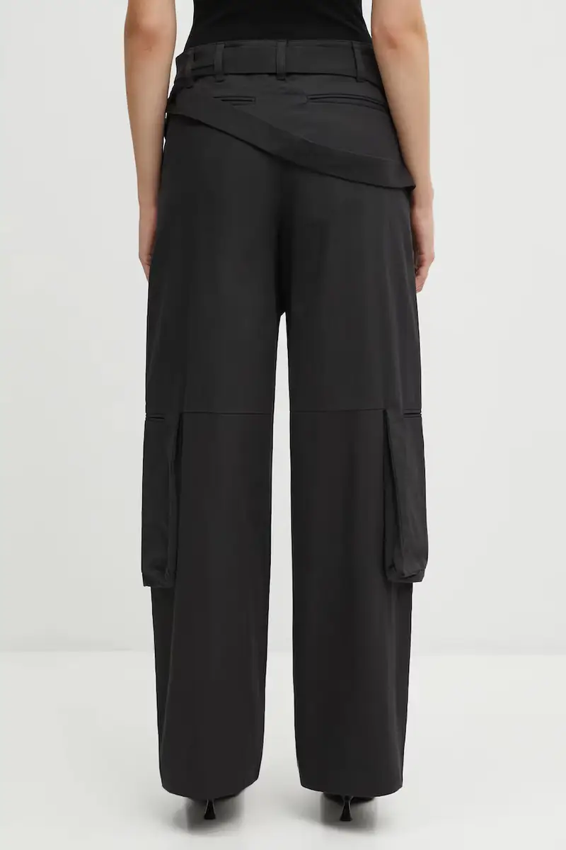 pantaloni donna colore nero AW25_W_10_220_BLK01 miniatura 3