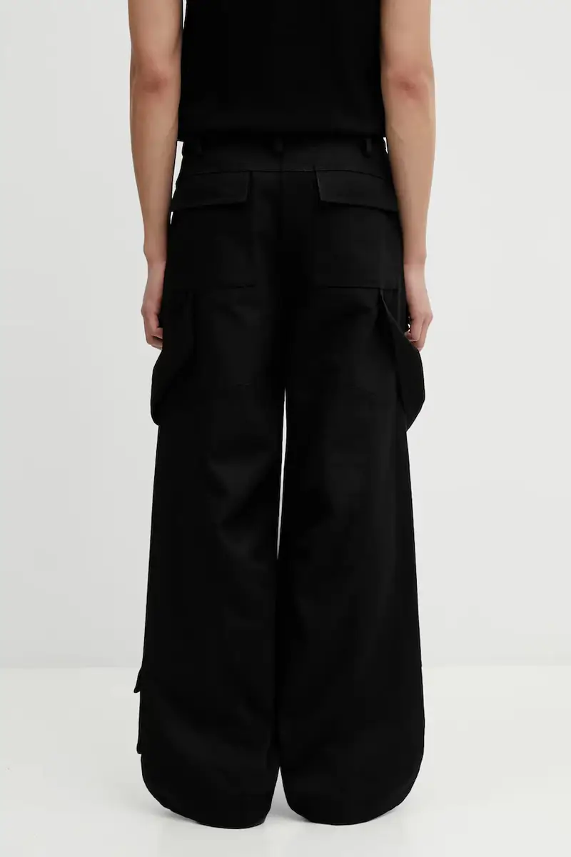 pantaloni in cotone Nero miniatura 3