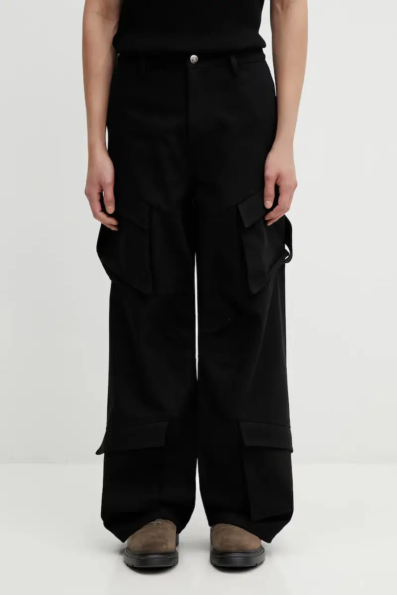 pantaloni in cotone Nero