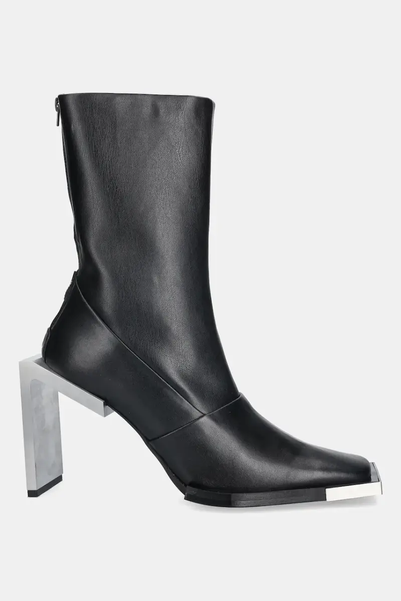 stivaletti alla caviglia in pelle donna colore nero AW25_17_002_BLK01_CO miniatura 2