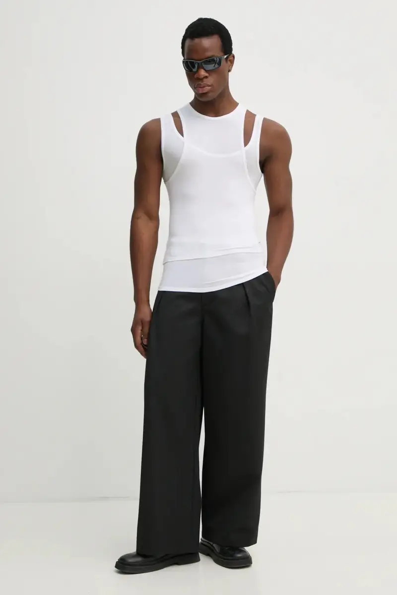 t-shirt colore bianco PRESS25_M_09_130_WHT02 miniatura 2