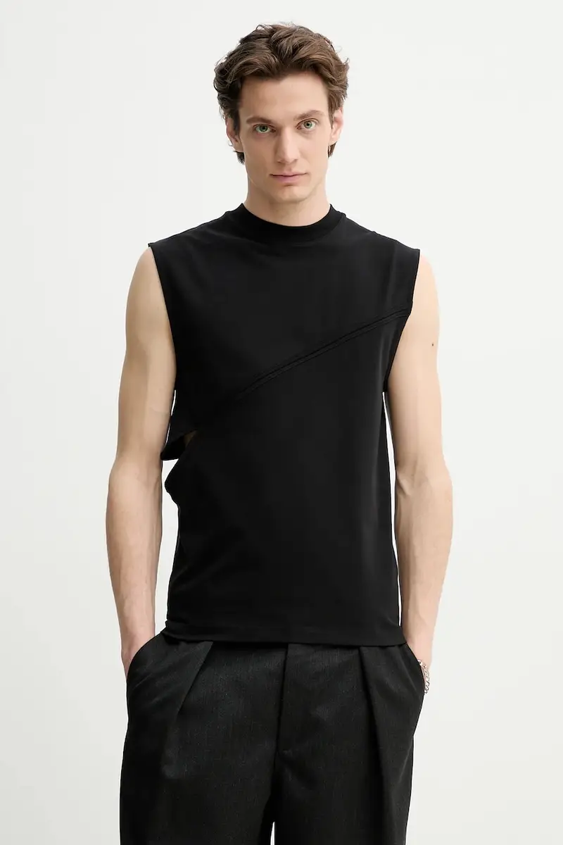 t-shirt colore nero SS25_M_09_136_BLK01