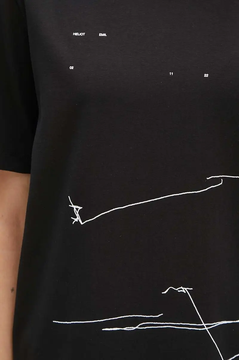 HELIOT EMIL T-shirt Nero 4157587 miniatura 5