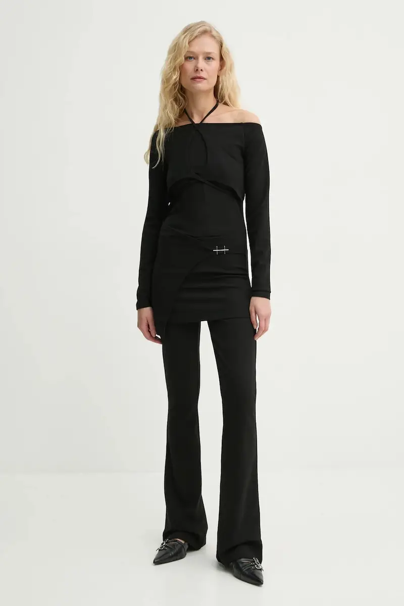 tuta elegante colore nero PRESS25_W_11_068_BLK01