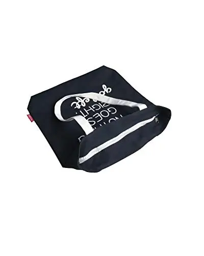 hello-bags. Borsa tote bag in tela con cerniera, fodera e tasca interna. Esterno: 100% cotone. Include una busta regalo miniatura 3