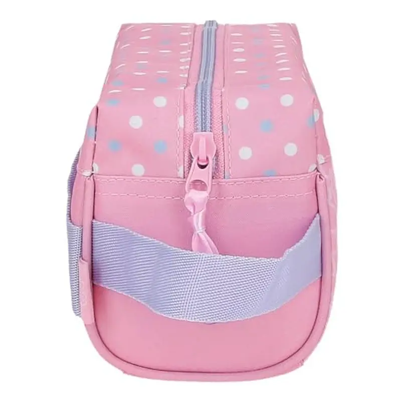 Hello Kitty Hearts & Dots, astuccio scolastico, a tracolla, realizzato in poliestere, Rosa, Tracolla miniatura 2