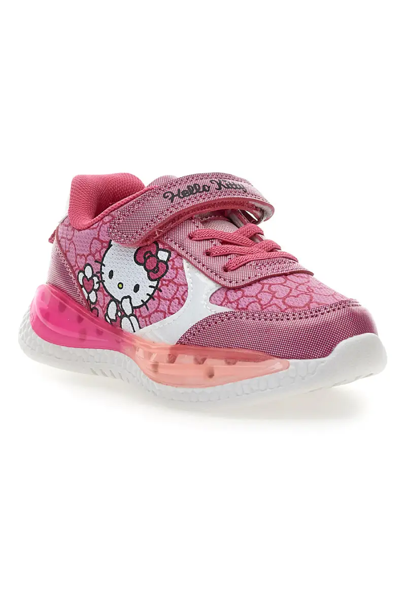 Sneakers rosa con luci e velcro Hello kitty H13056MC [MULTI] miniatura 3