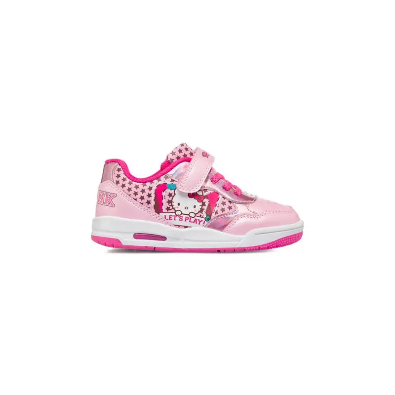 Sneakers rosa da bimba con luci e stampa cartoon Hello Kitty