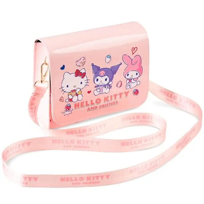 Hello Kitty Tracolla Borsa Bambina, Borsette Ragazze - Regalo Ragazza e Adolescenti (Rosa)