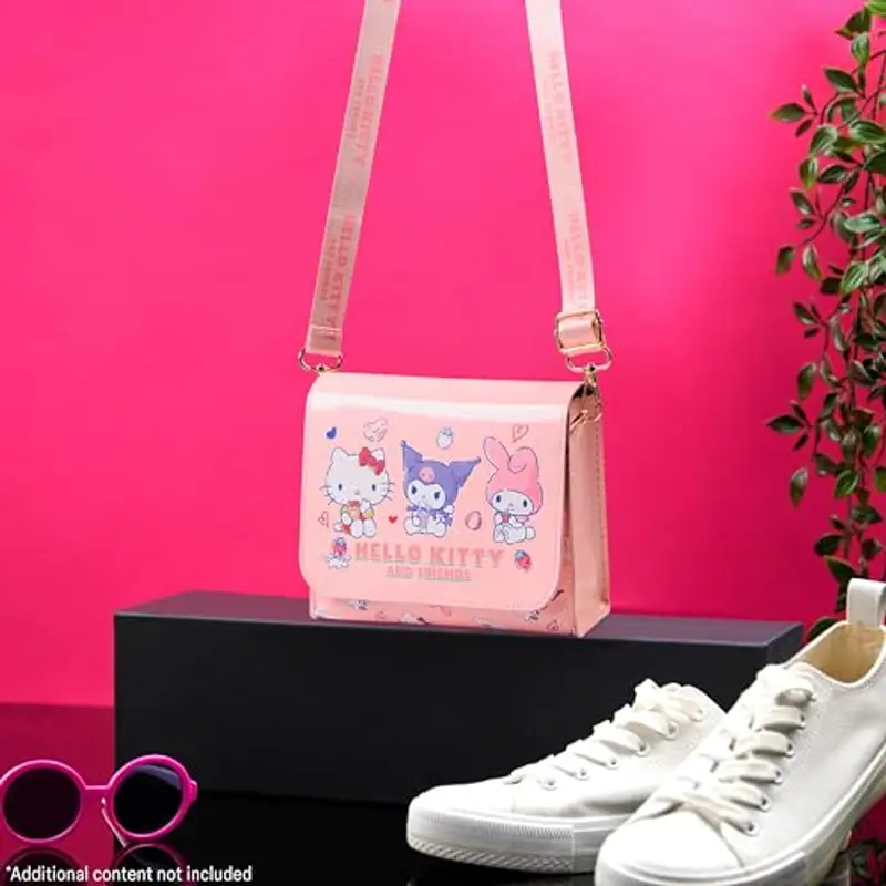 Hello Kitty Tracolla Borsa Bambina, Borsette Ragazze - Regalo Ragazza e Adolescenti (Rosa) miniatura 2