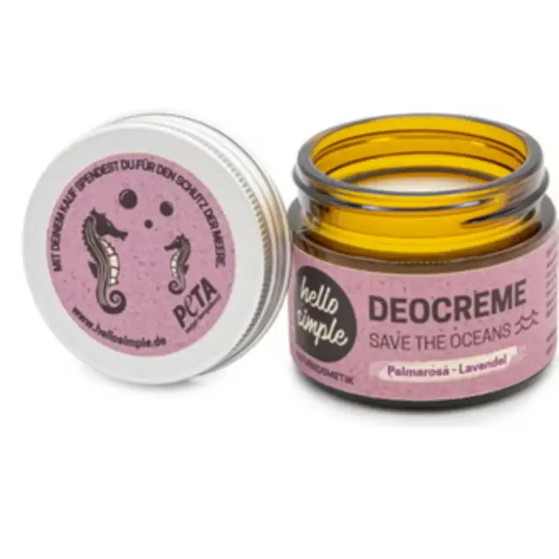 "Save the Oceans" Crema Deodorante Palmarosa & Lavanda 50 g