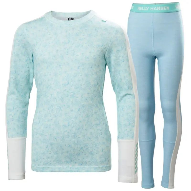 Completo in lana merino per ragazza Helly Hansen Graphic Lifa