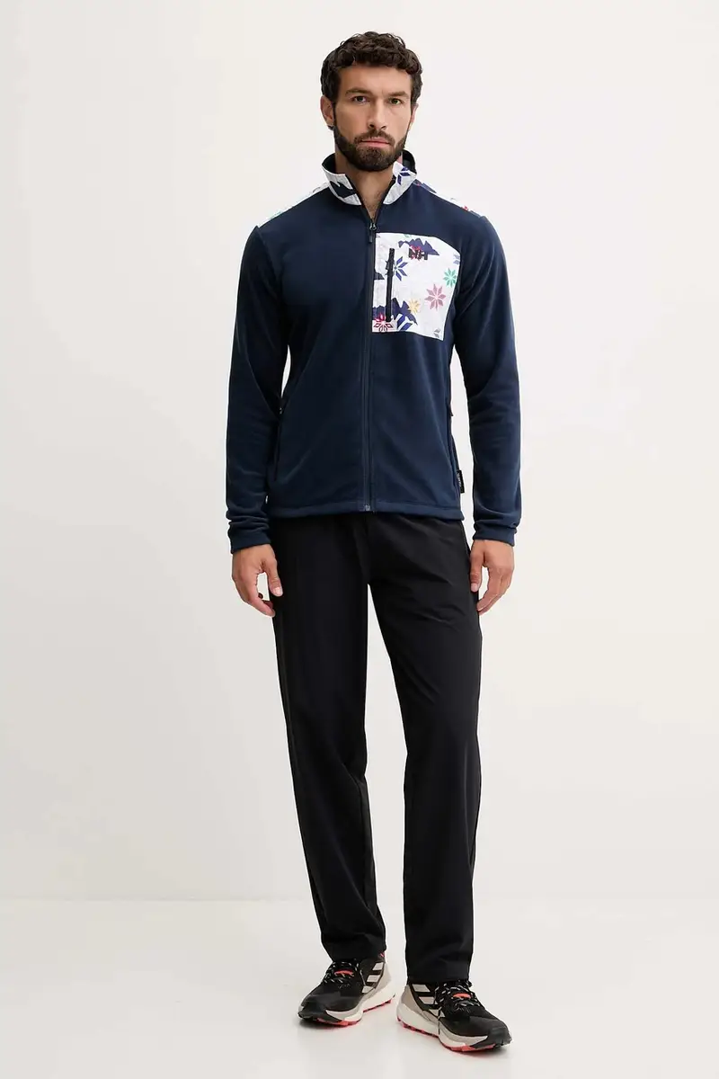 felpa da sport Daybreaker uomo colore blu navy con applicazione miniatura 2