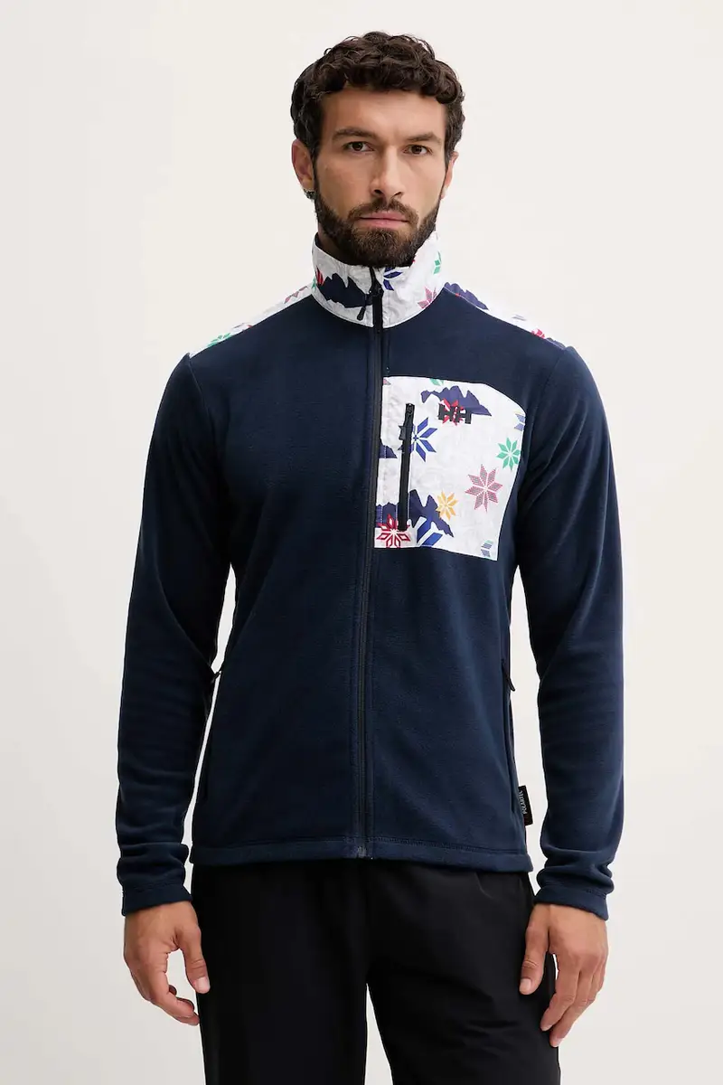 felpa da sport Daybreaker uomo colore blu navy con applicazione