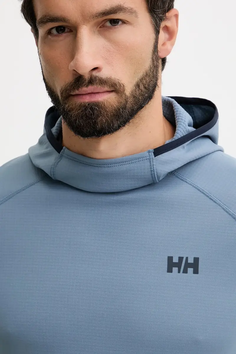 felpa da sport Versalite Fleece colore nero con cappuccio 49551 Blu miniatura 4