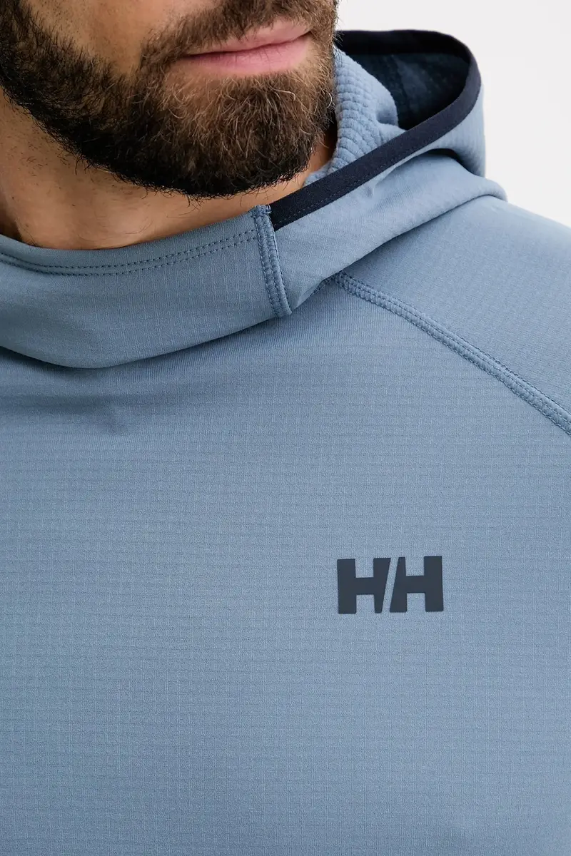 felpa da sport Versalite Fleece colore nero con cappuccio 49551 Blu miniatura 5