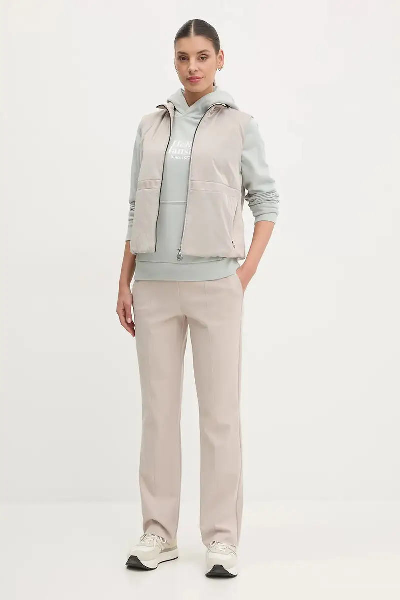 felpa donna colore verde con cappuccio con applicazione 54239 miniatura 2