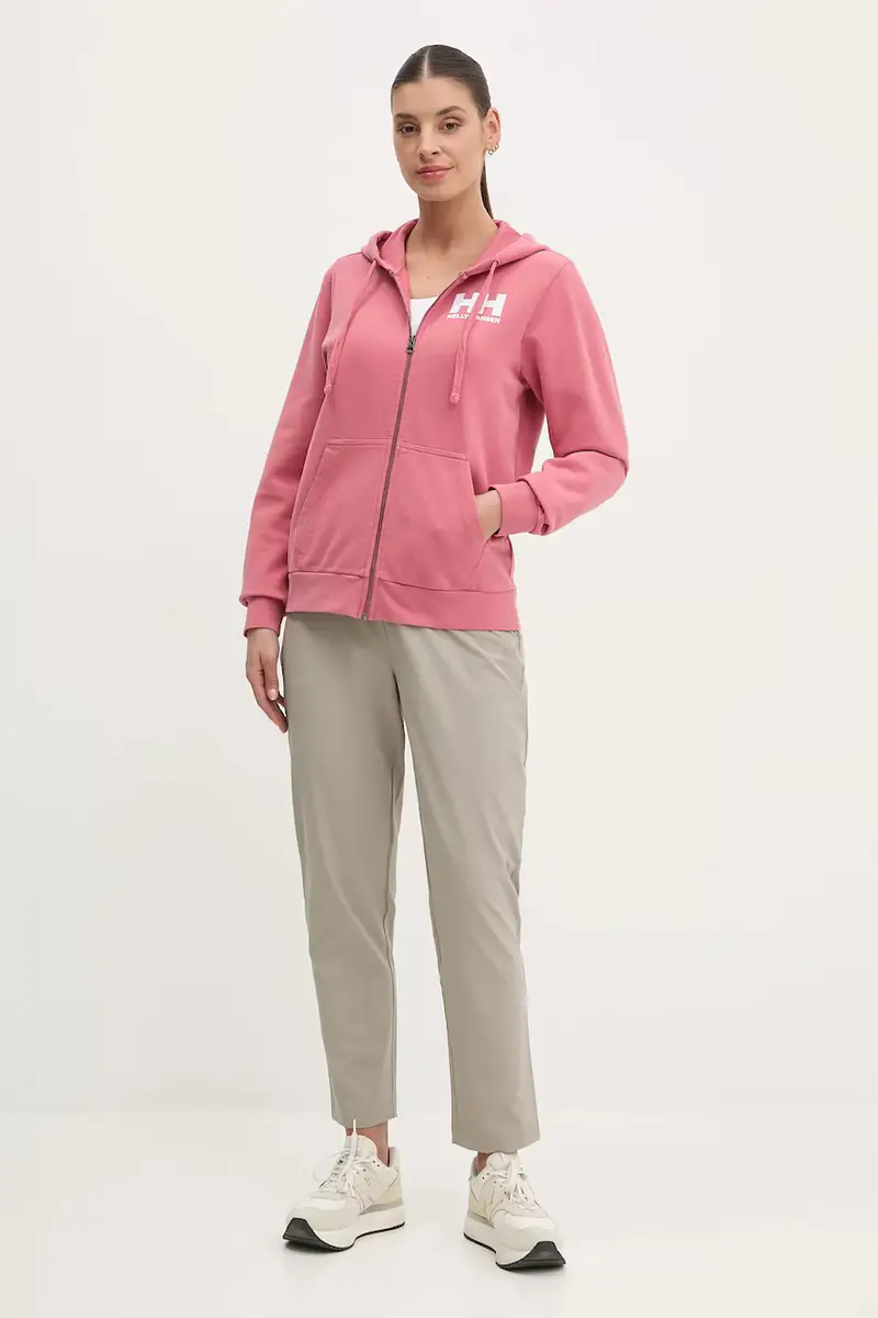 felpa in cotone donna colore rosa con cappuccio 34461 miniatura 2