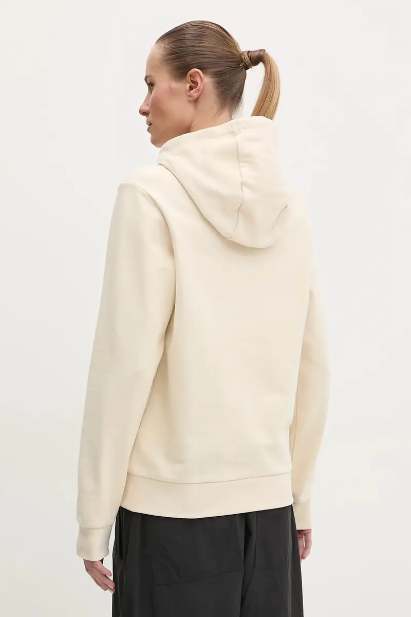 felpa in cotone HH LOGO 2.0 donna colore beige con cappuccio 34460 miniatura 3