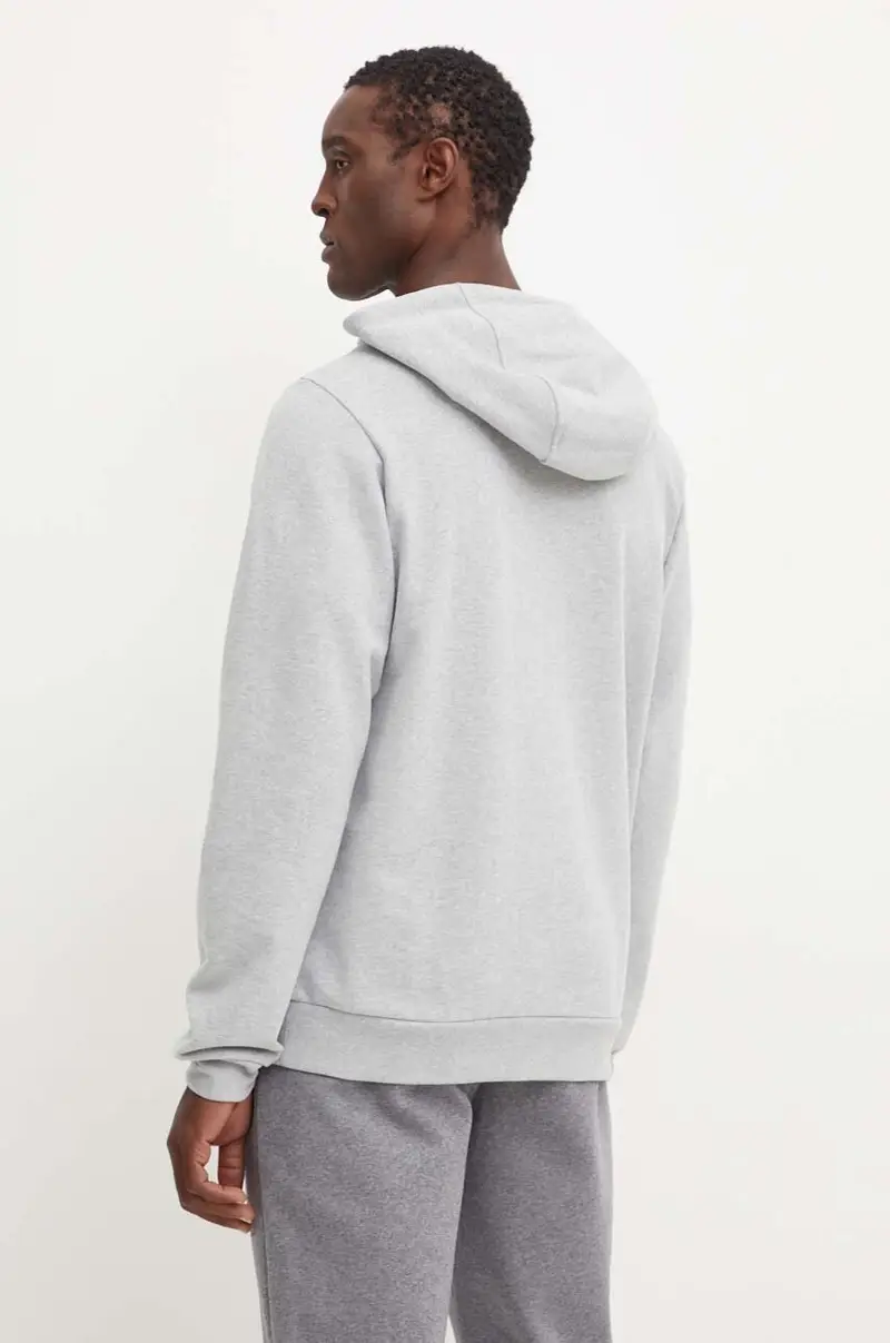 felpa in cotone HH LOGO uomo colore grigio con cappuccio 30394 miniatura 3