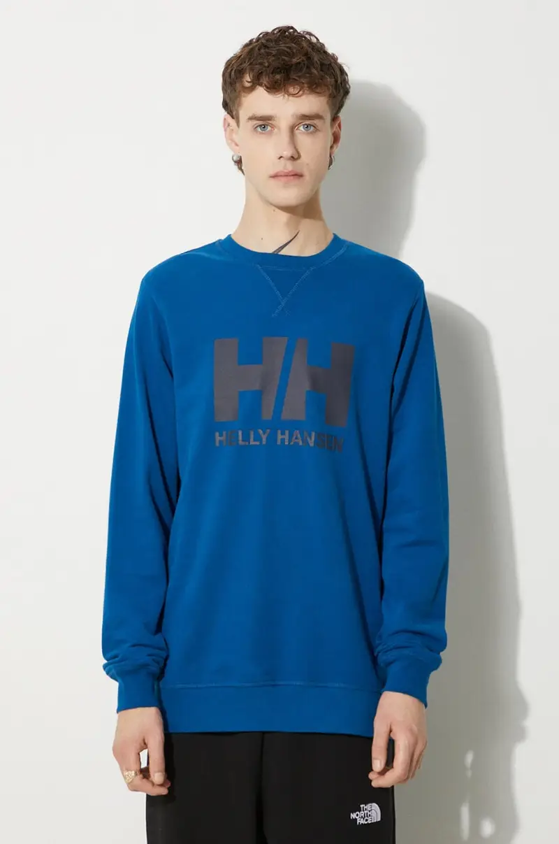 felpa in cotone uomo colore blu 34000