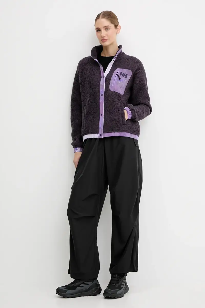 felpa in pile IMPERIAL donna colore violetto 63372 miniatura 2