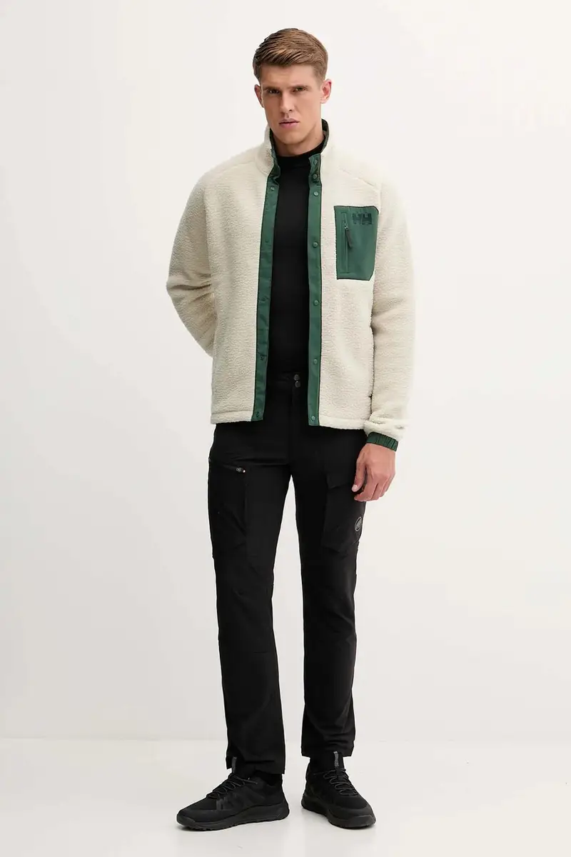 felpa in pile PANORAMA uomo colore beige 63348 miniatura 2