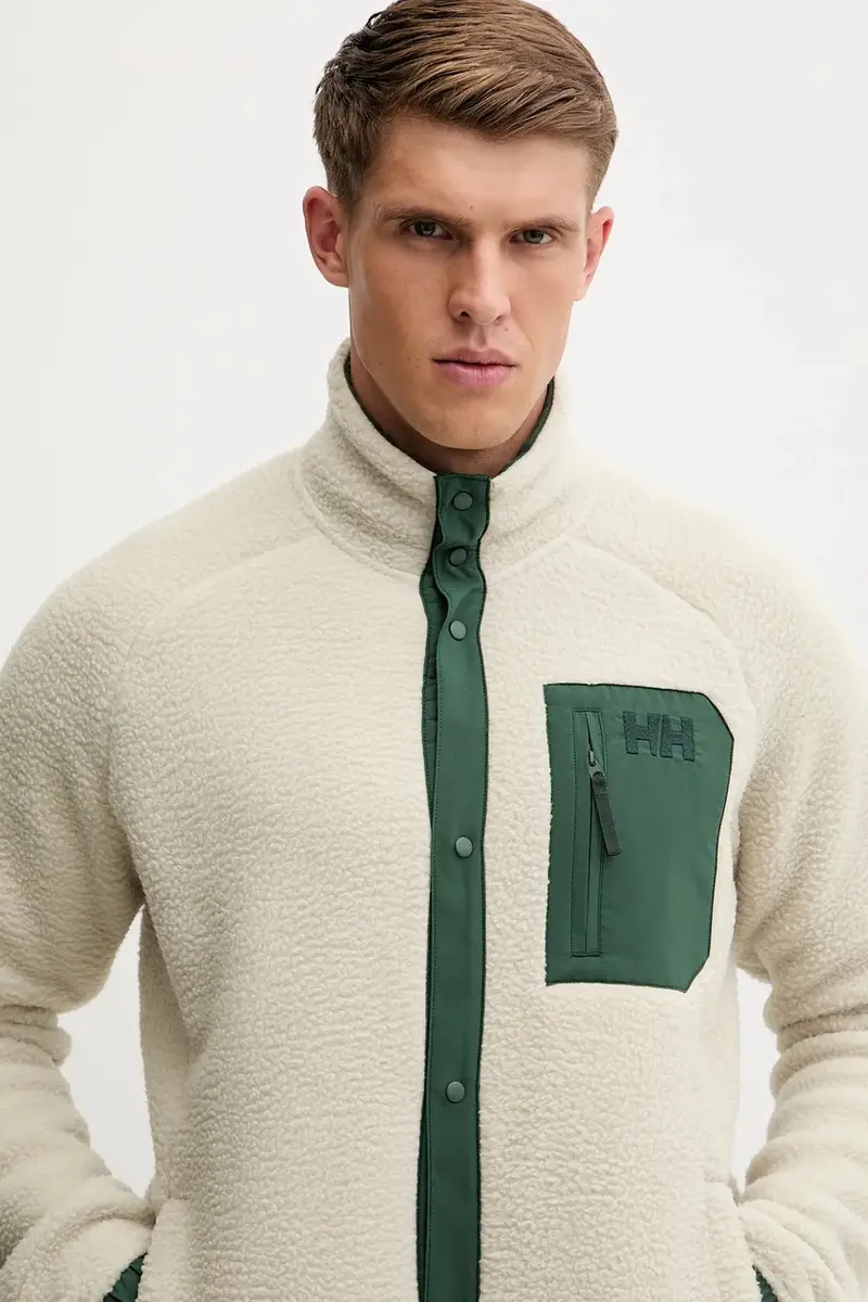 felpa in pile PANORAMA uomo colore beige 63348 miniatura 4