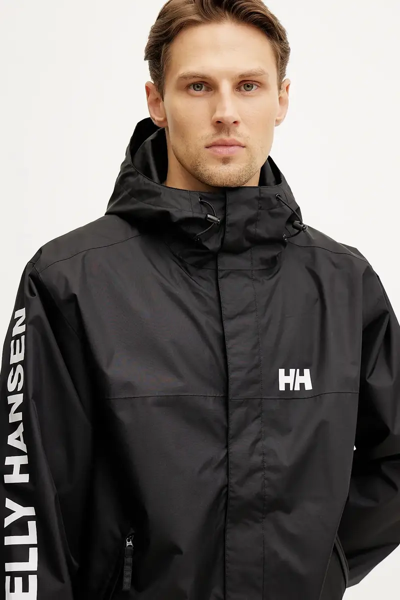 giacca impermeabile Ervik uomo colore nero 64032 miniatura 4