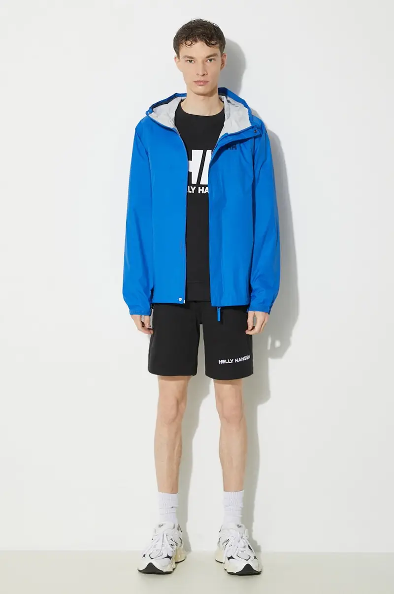 giacca impermeabile Loke uomo colore blu