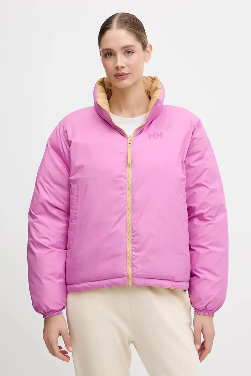 giacca reversibile YU 23 REVERSIBLE PUFFER donna colore rosa 54061 Giallo